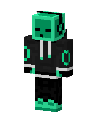 Black Headphone Hoodie Boy Minecraft skin
