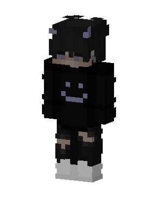 Black Ninja Boy skin, 3D preview