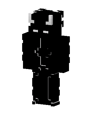 Black Villain Boy skin, 3D preview