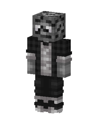 Coal Ore Hoodie skin, 3D preview