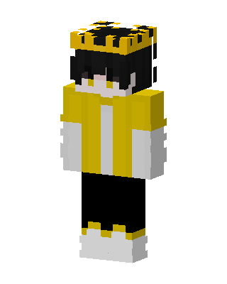 Golden Crown Boy skin, 3D preview