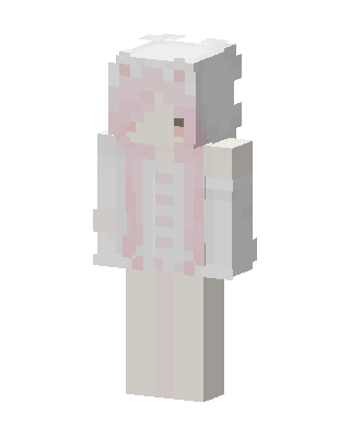 Pink Bunny Girl Minecraft cat girl skin