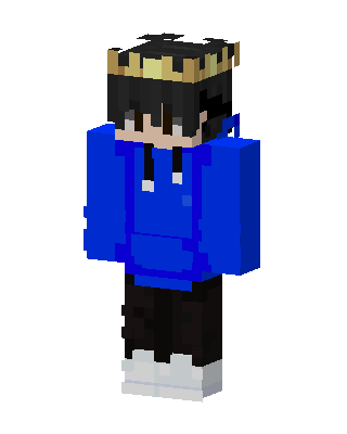 Blue King Minecraft skin