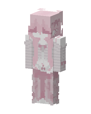 Pink Bunny Girl skin, 3D preview