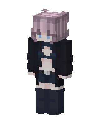Pink Hair Jacket skin, 3D preview