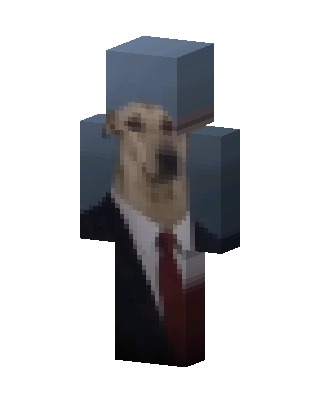 Dog In Suit skin, 3D preview