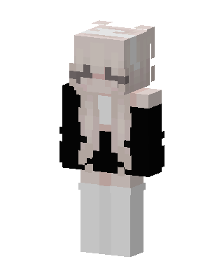 Sleepy Cat Girl skin, 3D preview