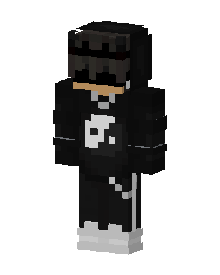 Yin Yang Hoodie skin, 3D preview