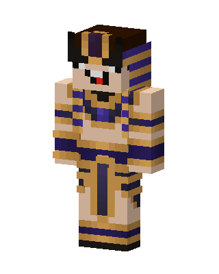 Egyptian Pharaoh skin, 3D preview