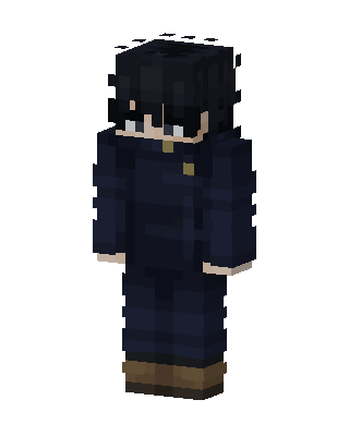 Megumi Fushiguro Minecraft blue skin