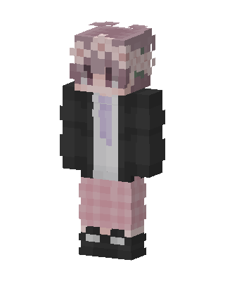 Pink Plaid Blazer skin, 3D preview