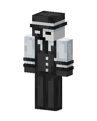 Black Suit Boy skin, 3D preview