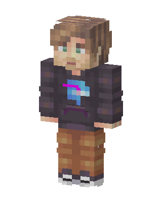Black Player Boy skin, 3D preview