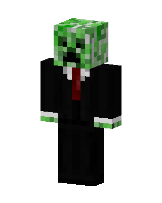 Creeper In Suit skin, 3D preview