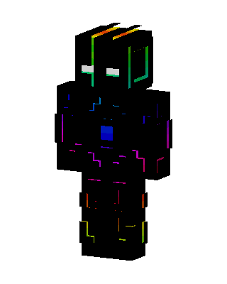 Neon Shadow skin, 3D preview