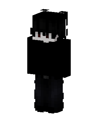 Shadow Hoodie Boy skin, 3D preview