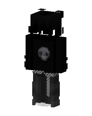 Black Player Boy skin, 3D preview
