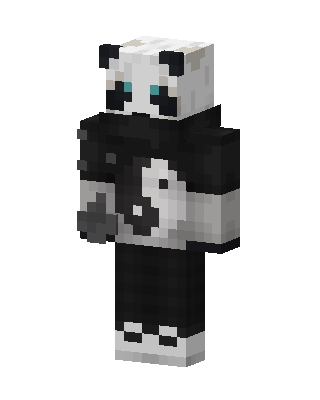 Black Panda skin, 3D preview