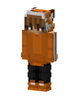 Orange Animal Boy skin, 3D preview