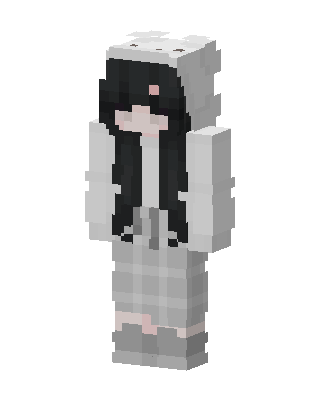 White Anime Girl Minecraft skin
