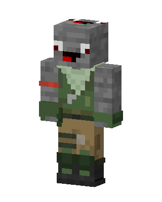 Derp Zombie Soldier Minecraft skin