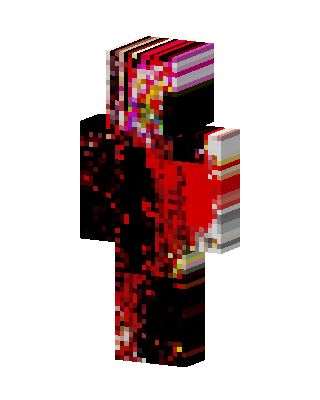 Glitched Crimson skin, 3D preview