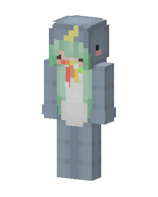 Unicorn Onesie Girl skin, 3D preview