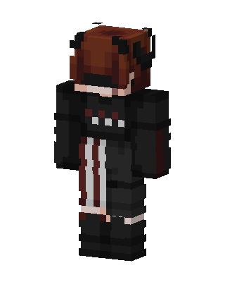 Black Ninja Boy skin, 3D preview