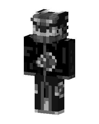 Black Masked Villain Boy skin, 3D preview