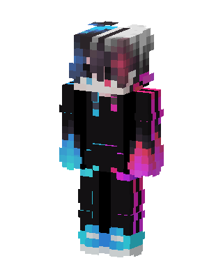 Black E-Girl Minecraft e-girl skin