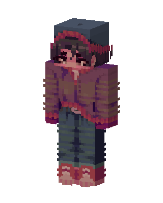 Crimson Hoodie Kid Minecraft skin