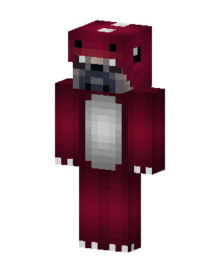 Red Animal skin, 3D preview