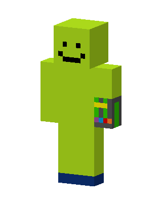 Lime Smiley Minecraft skin
