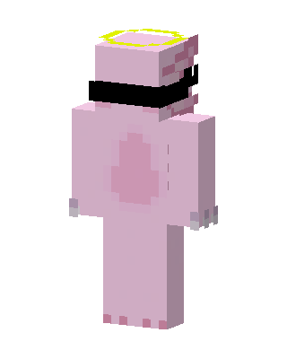 Axolotl Angel skin, 3D preview