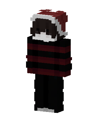 Black Holiday Boy skin, 3D preview