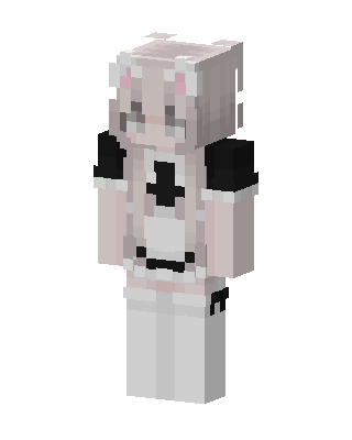 White Animal Girl Minecraft skin