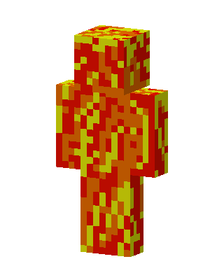 Lava Man skin, 3D preview