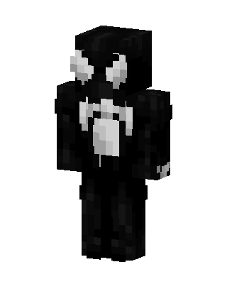 Symbiote Spider-Man skin, 3D preview
