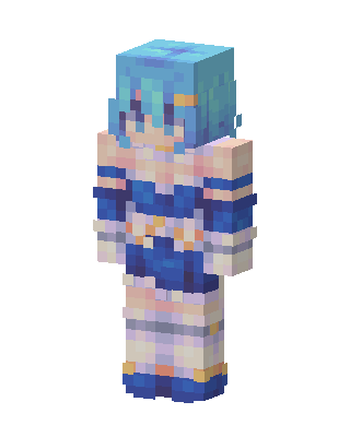 Sailor Mercury skin, 3D preview