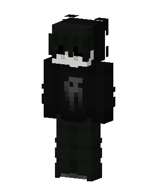 Black Villain Boy skin, 3D preview