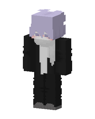 Black Goth skin, 3D preview