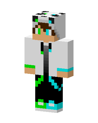 White Player Boy skin, 3D preview