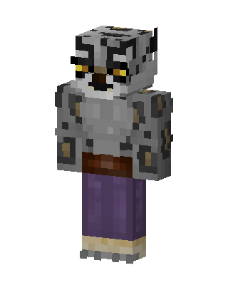 Snow Leopard Warrior skin, 3D preview