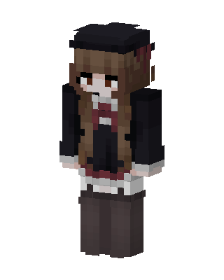 Gothic Schoolgirl skin, 3D preview