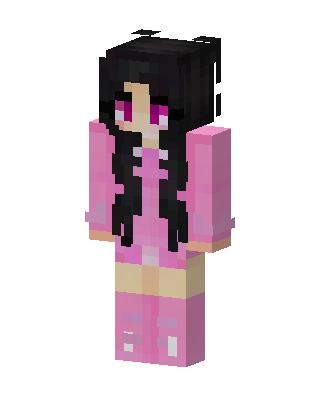 Pink Anime Girl Minecraft pink skin