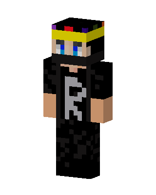 Crowned Black R skin, 3D preview