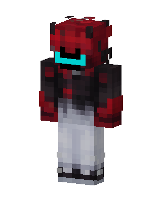 Red Gamer Boy skin, 3D preview