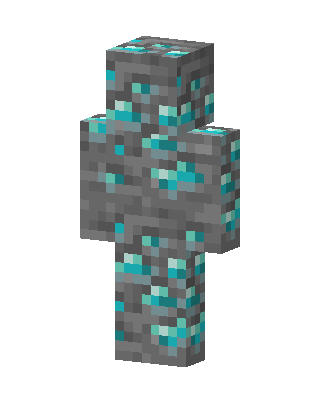 Diamond Ore skin, 3D preview