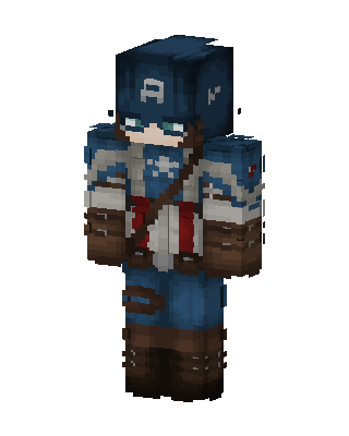 Captain America Minecraft skin