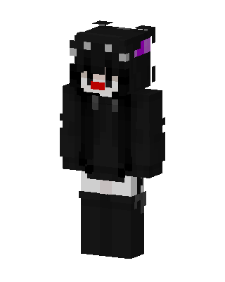 Shadow Cat Girl Minecraft skin